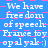 Static image with blue background and pink pixelated squares displaying repeated text in white font.