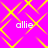 A static image with a bright pink background overlaid by yellow diamond-shaped lines forming a repeating pattern, featuring four instances of the text 'allie' in white pixelated font.