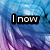 Pixelated blue and purple swirling background with black text blocks and a white heart symbol.