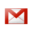 Red and white pixelated envelope icon with folded flap, set against a solid gray background.