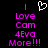 Pixelated text and heart symbol on black background with purple vertical lines.