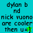 Pixelated text on a split background with a small star symbol changing color between frames.