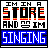 Pixelated text-based icon with black, red, orange, and blue colors on white background.