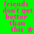 Green background with pink pixelated text reading 'friends don't get better than this' and a star symbol, with variations in star color across frames.