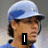 A person wearing a light blue cap and shirt appears in four with changing mouth symbols: vertical bar, '<3', 'Delwyn' text, and empty space
