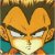 Pixelated orange-haired character with furrowed brows and narrowed eyes, wearing a blue garment against a brown and teal background.