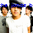 Three pixelated figures in white shirts with dark hair, overlaid with blue text reading 'the jonas b' against a white background.