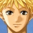 A pixelated anime-style character face on the left and a black background with white text on the right, forming a 48x48 buddy icon split into two frames.