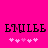 Bright pink background with black Cyrillic text and pink pixelated hearts below, showing animation changes in heart positions.