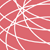 Red background with white pixelated lines forming a tangled, abstract pattern resembling intersecting threads or a stylized web.