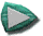 identical triangular icons with teal borders and gray interiors, each displaying subtle variations in border shading and shadowing across four