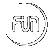 Five circular white icons on gray background, each containing 'FUN' text or stylized 'FUM' symbol with partial circle borders.