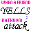 Animated text-based icon with changing color and small symbols across five of repeated phrases