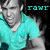 Pixelated image of a person in teal clothing with black background and cyan text reading 'TOMI' on the right side.