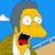 Yellow-skinned cartoon character with wide eyes and open mouth, wearing white shirt and green jacket against blue sky background.