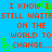 Blue background with red pixelated text repeating 'I KNOW I STILL WAIT ON THE WORLD TO CHANGE...' and green square outlines scattered throughout.