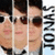 repeated celebrity headshots with sunglasses, each showing a person in a white shirt and black tie against a light blue background