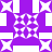Purple and white pixelated pattern with four corner squares and a central floral-like design.