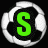 Six soccer ball icons arranged in two , each displaying a single green letter spelling 'SOCCER' against black and white