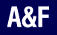 Static pixelated image with white text 'A&F' on a dark blue background, framed by light gray borders.