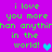 A static image with bright purple background displays green pixelated text reading "i love you more than anythiman anythir in the world!" with a cyan heart on the left and a blue heart on the right.