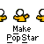 Pixelated cartoon figures in yellow shirts with white heads, some holding hands, others with one arm raised, on gray background with text below.