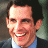 A 48x48 pixel buddy icon featuring a smiling man in business attire next to red text reading "Along Came Polly" on a white background.