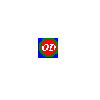 Red circular center with white 'OD' text, green ring, blue background, and multiple size variations including small and large forms.