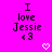 Pixelated text and heart symbols on a bright pink background with partial gray overlay.