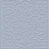 A static square icon with a light gray background featuring an intricate symmetrical pattern of interwoven lines and curves forming a central floral or geometric design.