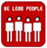 Red square icon with rounded corners containing four white stick figures in a row, each with circular heads and rectangular bodies.