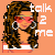 Pixelated image of a woman with long brown hair, red sunglasses, and large hoop earrings against an orange background.