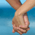 Two hands clasped against a blue background with text reading 'ya, i know ur prolly jealous!' in black pixelated font.
