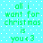 Pixelated green text on cyan background reads 'all i want for christmas is you<3' repeated in a pattern with white dots scattered throughout