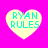 Four heart-shaped icons with 'RYAN RULES' text on a bright pink background, each displaying different pixelation levels.