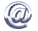 Nine metallic @ symbols in a , each with distinct 3D rotation and perspective views on a gray background