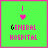 A 4x4 grid of animated frames showing a green background with pink text and heart symbol, each frame displaying "I ❤️ GENERAL HOSPITAL" with varying letter coloring.