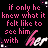 A static contact sheet of three animated frames showing pixelated text on a black background with pink and white lettering, featuring repeated phrases about seeing someone 'with her' in different animation states.