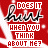 Red background with white and black text reading 'DOES IT hurt WHEN YOU THINK ABOUT ME?' in pixelated fonts, two identical frames side-by-side.