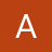White pixelated capital letter A centered on solid reddish-brown background.