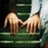 Two hands holding each other on a green surface with a blurred background, transitioning to text reading 'i love you.'