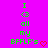 Green pixelated text on bright pink background reads "I <3 all my BFFLF's" with red heart symbol, two identical static frames shown side-by-side.