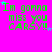 Green text reads "Im gonna miss you CARSY!!" on bright pink background with scattered blue and purple stars.