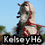 A pixelated image of a horse-like creature with red accents, overlaid with text reading "KelseyH6" and "HLFEL" on the left, and "Member of" on the right.
