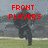 A pixelated image of a person running on a grassy field with red text overlays reading "FRONT PLAYERS," "GET ALL," and "THE GIRLS" across different sections.