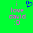 Green background with pink text reading 'i love david :D' and a blue pixelated heart symbol above the text on the left side.