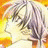 A 48x48 pixel buddy icon featuring a side-profile anime character with light purple hair against an orange-yellow gradient background, paired with text reading "Anime IM" and "COM" on a black backdrop.