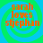 Four identical display orange text 'sarah loves stjephan' over a blue-green spiral background with no visible animation changes
