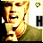 Animated contact sheet showing a person holding a phone with sequential text changes from 'H' to 'HOTTIE' across frames, featuring yellow heart icons in top corners and a gray background.