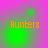 Four display orange 'Hunters' text over a pink-to-green gradient background with green circular patterns